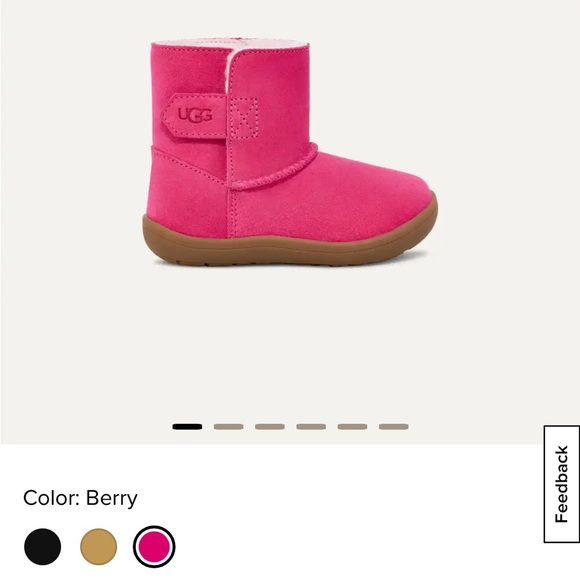 Infant Ugg boot in berry color - Picture 1 of 4